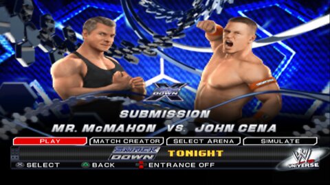 WWE SmackDown vs Raw 2011 Mr. McMahon vs John Cena