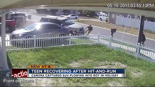 Teen recovering after hit-and-run
