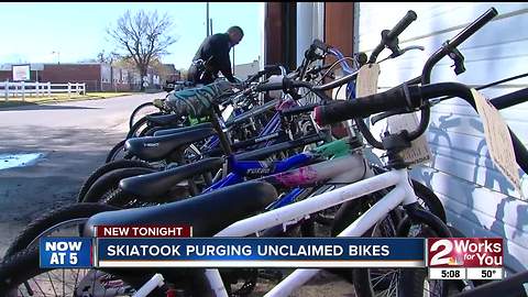 Skiatook PD purging unclaimed bikes