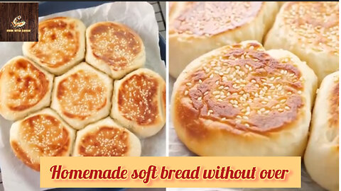 Home made Soft bread without oven / easy soft bread making in pan at home