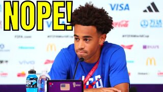 Iran Reporter Tries RACE BAITING USA Soccer's Tyler Adams! FAILS MISERABLY!