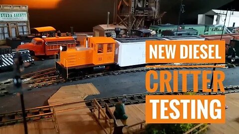 15 minutes of fiddling around with 2 new diesel critters, the orange I build for my friend Carl