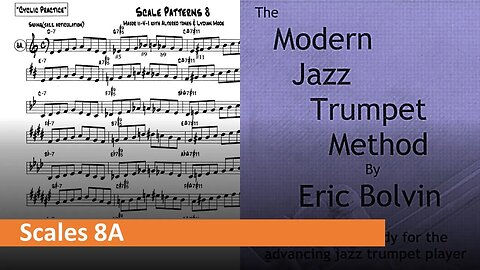 The Modern Jazz Trumpet Method - [Scale Patterns] 8A (Major II-V-I)