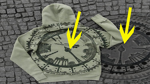 German Art Collective Prints Fashionable Clothes Directly on Manhole Covers
