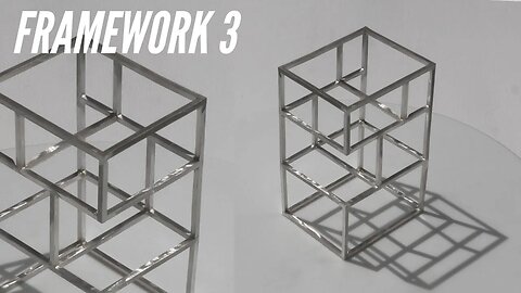 Contemporary Silver Artwork, 'Framework 3'