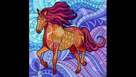 Colourful horse Digital Art