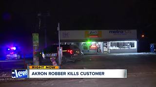 Customer shot and killed trying to stop armed robber in Akron