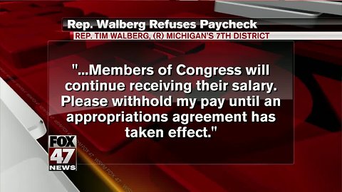 Rep. Tim Walberg requests his pay be withheld during government shutdown