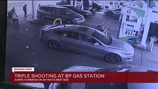 Triple shooting at BP gas station