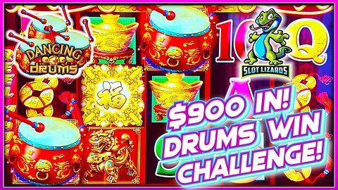3 MACHINE CHALLENGE!!! $900 VS Dancing Drums FU DOG NATION AND LUCKY BONUS SAVE!