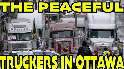 TRUCKERS IN FRONT OF PARLIAMENT