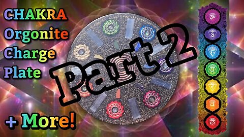 7 Piece CHAKRA Set!!! Large Vortex Coil Chakra Orgonite Charge Plate- Available on ETSY! Part 2