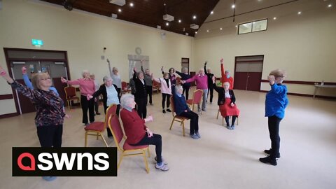 Welcome to Britain's oldest exercise class, a group of retirees with combined age of 1,500 years