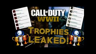 Call of Duty WW2 TROPHIES LIST LEAKED! - Division Prestige, Zombies Wonder Weapon, & More!
