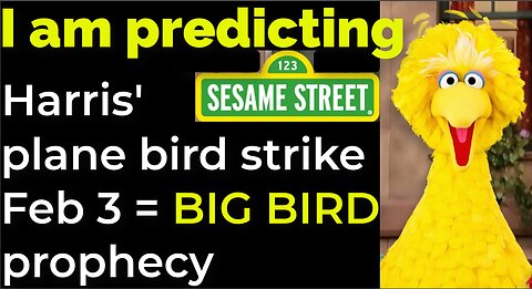 I am predicting: Harris' plane will crash - bird strike - on Feb 3 = BIG BIRD PROPHECY