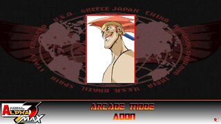 Street Fighter: Alpha 3 Max: Arcade Mode - Adon