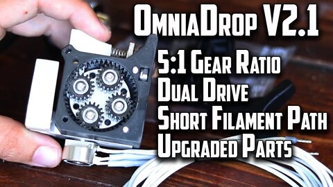 NEW OmniaDrop V2.1 Dual Drive Extruder and Hotend Review