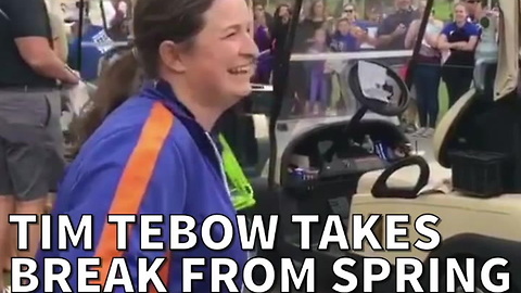 Tim Tebow Takes Break From Spring Training To Do The Incredible