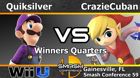 Quiksilver (Luigi) vs. CrazieCuban (Toon Link) - Winners Quarters - SC59