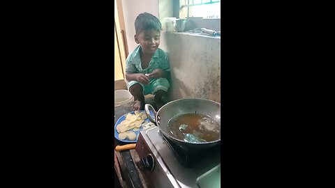 small boy making papada funny video