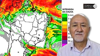 Chuva no RS e SC e frio em SP e MG