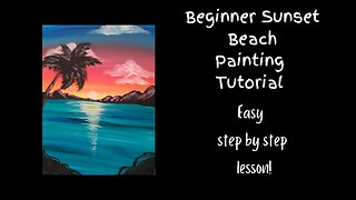 Beginner Sunset Painting Tutorial