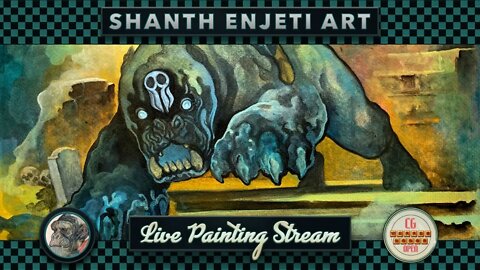 🔴 LIVE! Painting a Fantasy Horror Comic with Shanth Enjeti | Live at the CG Waffle Lodge!