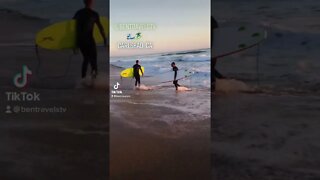 Enjoying The Sunset At Carlsbad State Beach 🏝 In California!