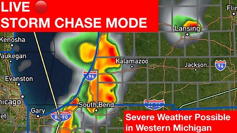 LIVE STORM CHASE in the Great Lakes Region