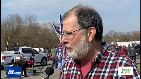 A Trucker at Hagerstown, Maryland who is apart of the People’s Convoy tells Mike why he is apart of this protest