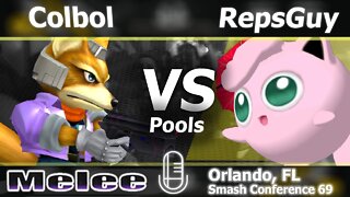 SS|Colbol (Fox) vs. RepsGuy (Jigglypuff) - Melee Pools - SC:69