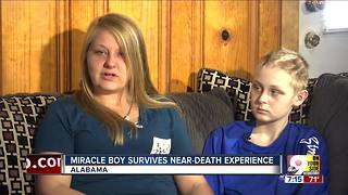Miracle boy survives near-death experience
