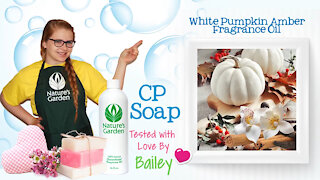 Soap Testing White Pumpkin Fragrance Oil- Natures Garden
