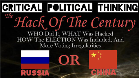 The Hack of The Century Was To Steal An Election, & Control America HERE'S WHO DID IT & HOW!