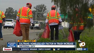 Caltrans: Homeless a key factor in trash increase