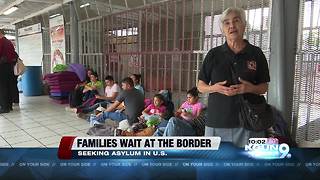 Hundreds of families have arrived at the Nogales border to seek asylum