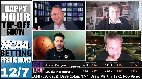 College Basketball Picks, Predictions and Odds | Happy Hour Tip-Off Show for December 7