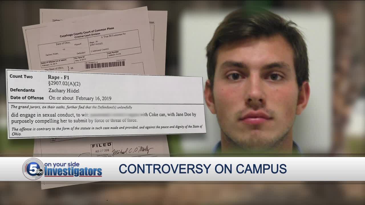 Cleveland State University featured man accused of rape in school promotional video
