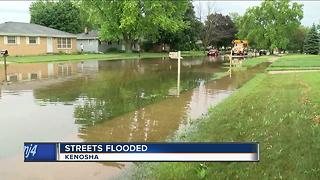 Flash flooding causing issues in Kenosha County