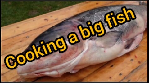 Cooking a big fish