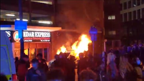 Far Left Anti Police Riots in Bristol, England