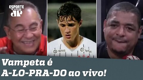 "O Corinthians consegue ser FREGUÊS do Guaraní do Paraguai!" Vampeta é A-LO-PRA-DO ao vivo!