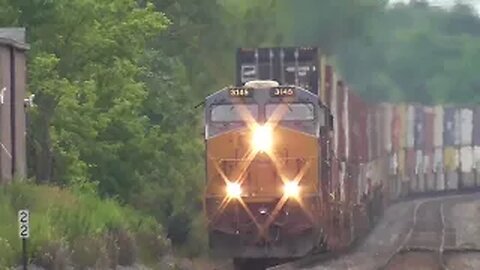Norfolk Southern and CSX Train Mix from Berea, Ohio July 8, 2023