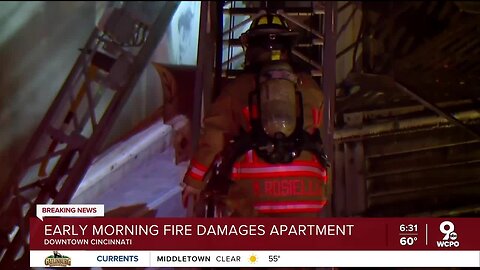 40 Firefighters respond to burning apartment in OTR