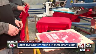 Game Time Graphics selling "Playoff Mode" shirts