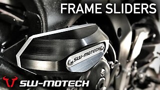 SW-Motech Frame Sliders FITTED to FZ1-N
