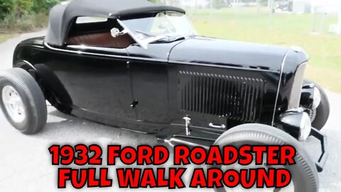 1932 FORD ROADSTER FULL WALK AROUND