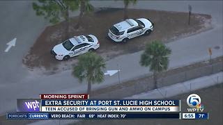 Extra security at Port St. Lucie High School