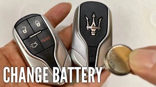 How to Change the Battery in a Maserati Ghibli Remote Key Fob