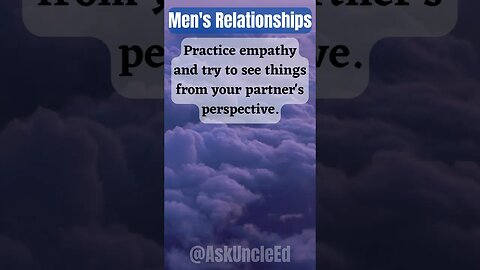 Men's Relationships : Empathy